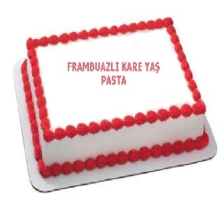 90 Kişilik Frambuazlı Yaş Pasta - Büyük Organizasyonlar İçin